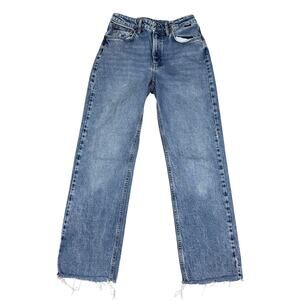 Mavi Womens Size 27 New York High Rise Straight Leg Blue Denim Jeans